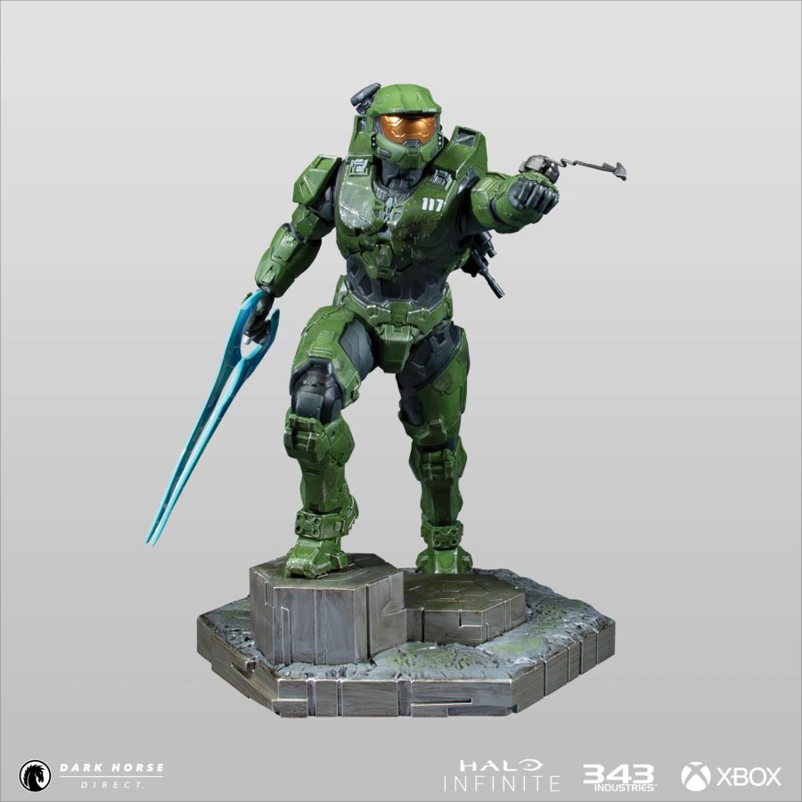 Halo Infinite - Master Chief with Grapplshot PVC Statue
