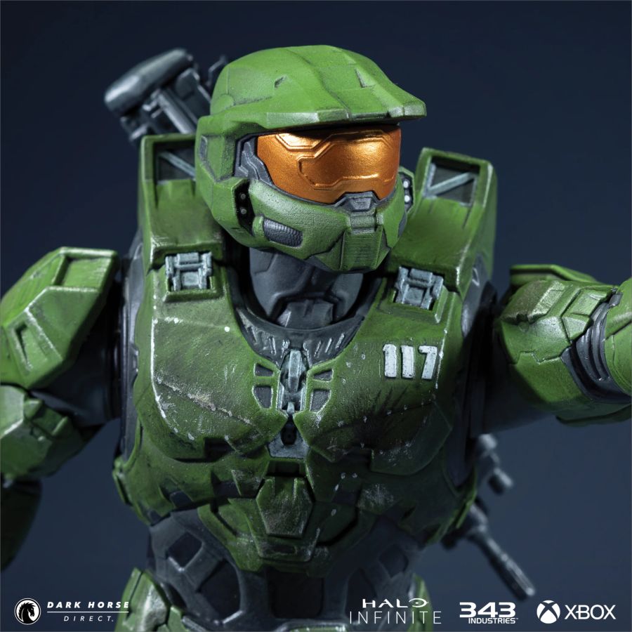 Halo Infinite - Master Chief with Grapplshot PVC Statue