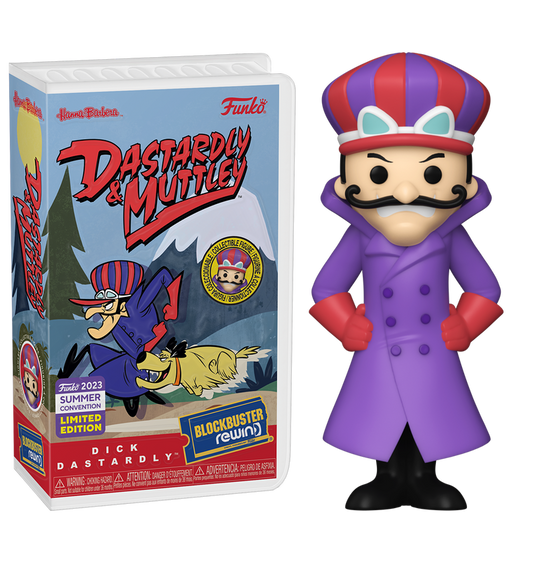 Dastardly and Muttley - Dick Dastardly SDCC 2023 Funko Exclusive Blockbuster Rewind San Diego Comic Con Stickered Figure