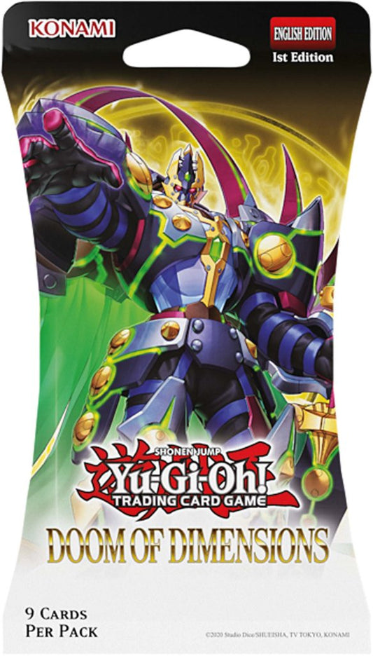 YuGiOh Doom Of Dimensions - 9 x Card Blister