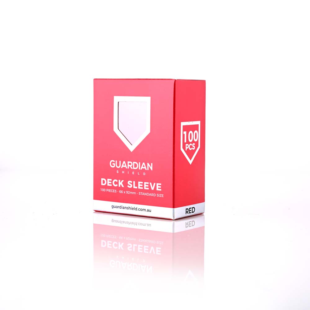 GUARDIAN SHIELD Deck Sleeves - Red 100pk