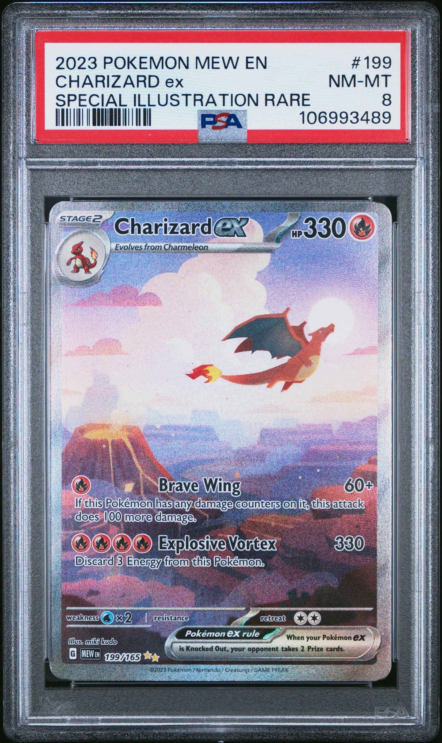 2023 Pokemon Mew En-151 199 Charizard EX Special Illustration Rare