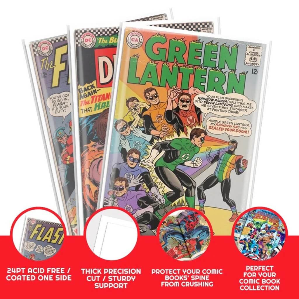 EVORETRO Regular/Silver Size Comic Boards (100ct)