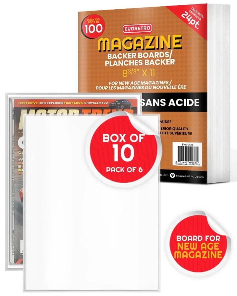 EVORETRO New Age Magazines Size Comic Boards (100ct)