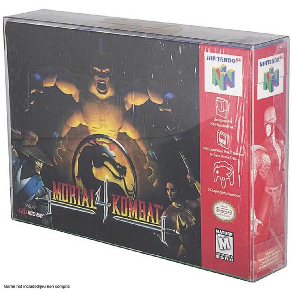 EVORETRO Super Nintendo/Nintendo 64 SNES/N64 Box PET Protectors 25-pack