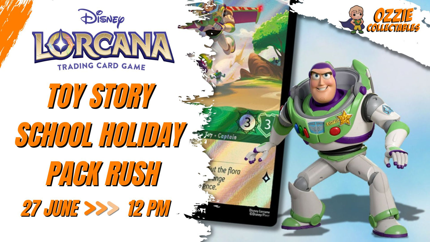 Disney Lorcana - TOY STORY SCHOOL HOLIDAY PACK RUSH Saturday 27th June 12pm
