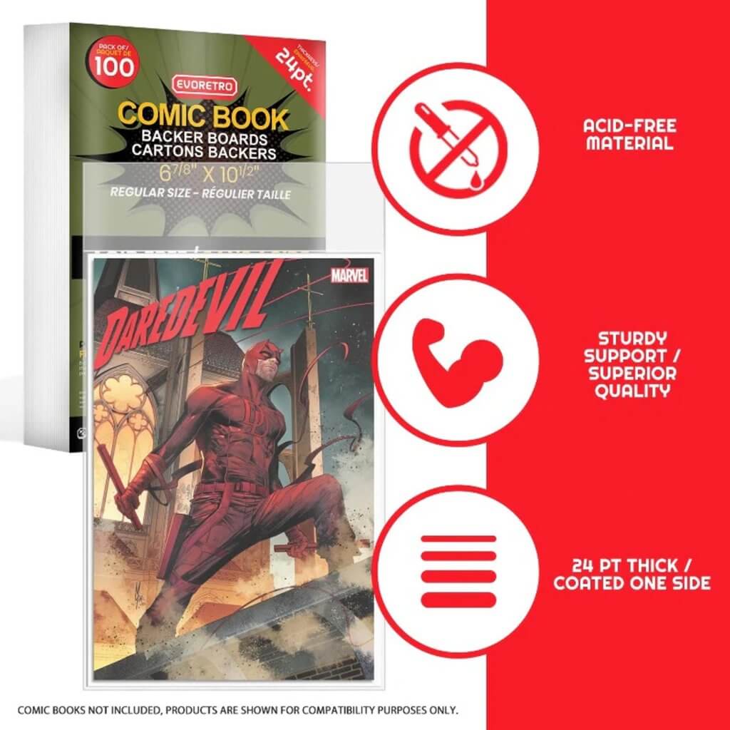 EVORETRO Regular Size Comic Boards (100ct)