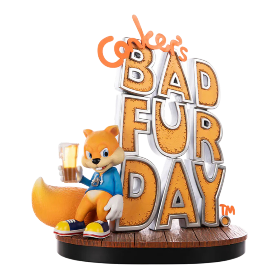 Conker's Bad Fur Day - Game Cover Resin Statue