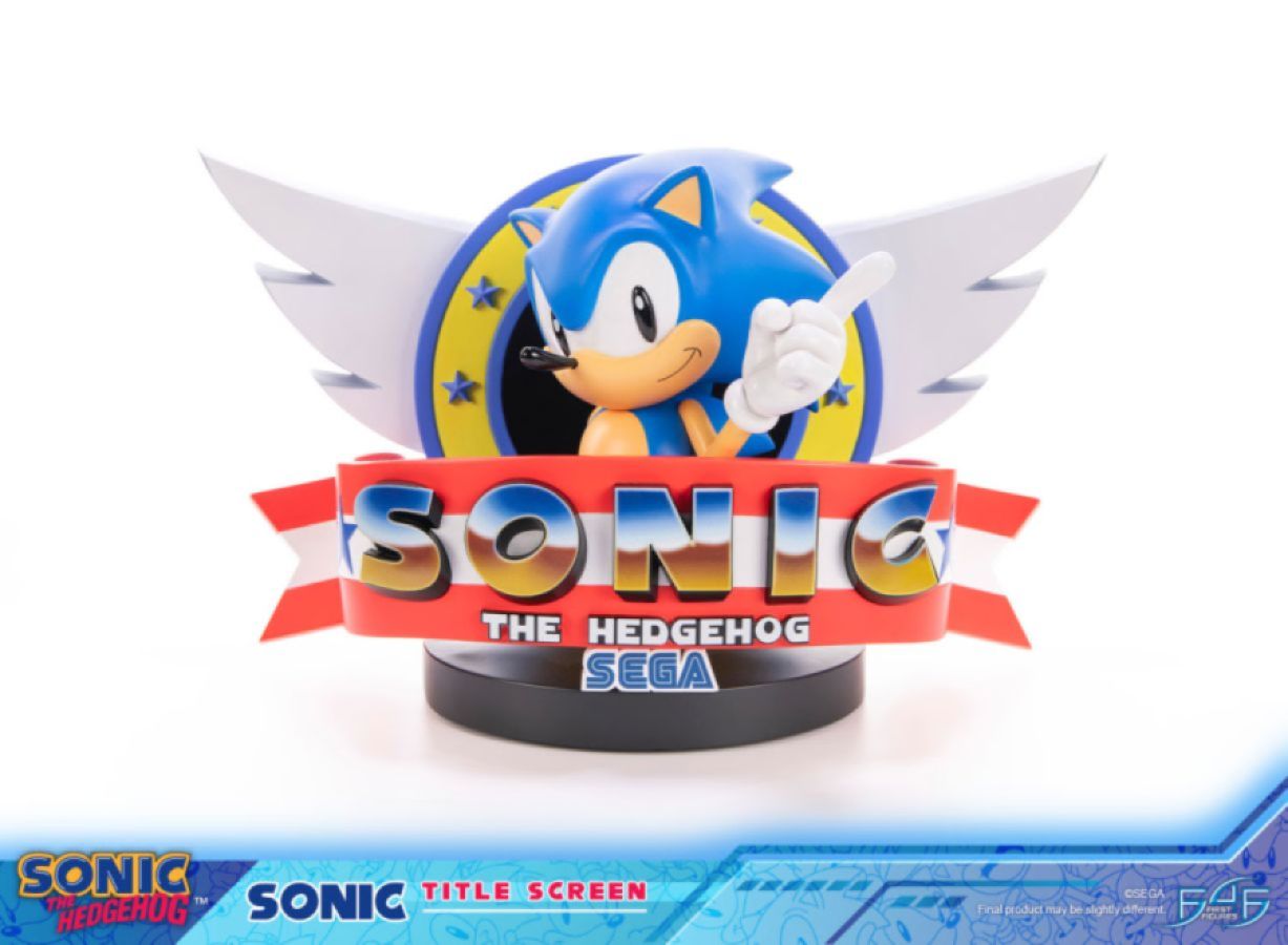 Sonic - Sonic The Hedgehog Title Screen Statue