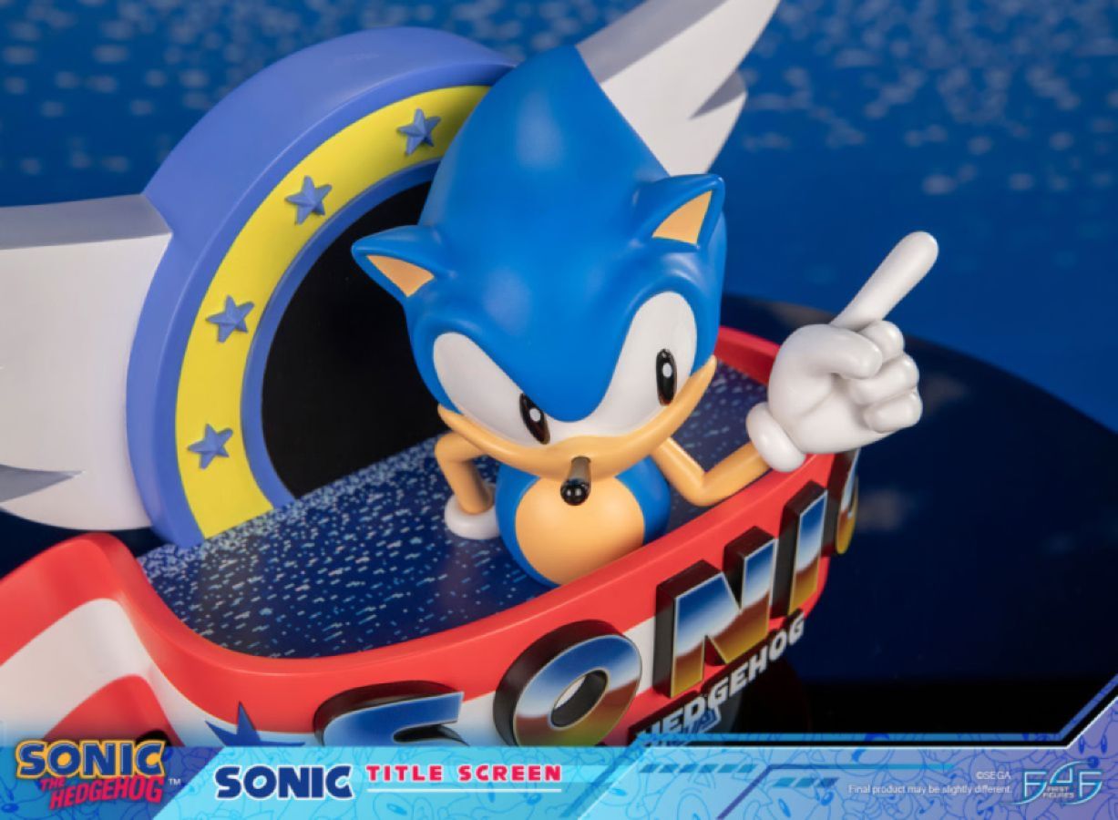 Sonic - Sonic The Hedgehog Title Screen Statue