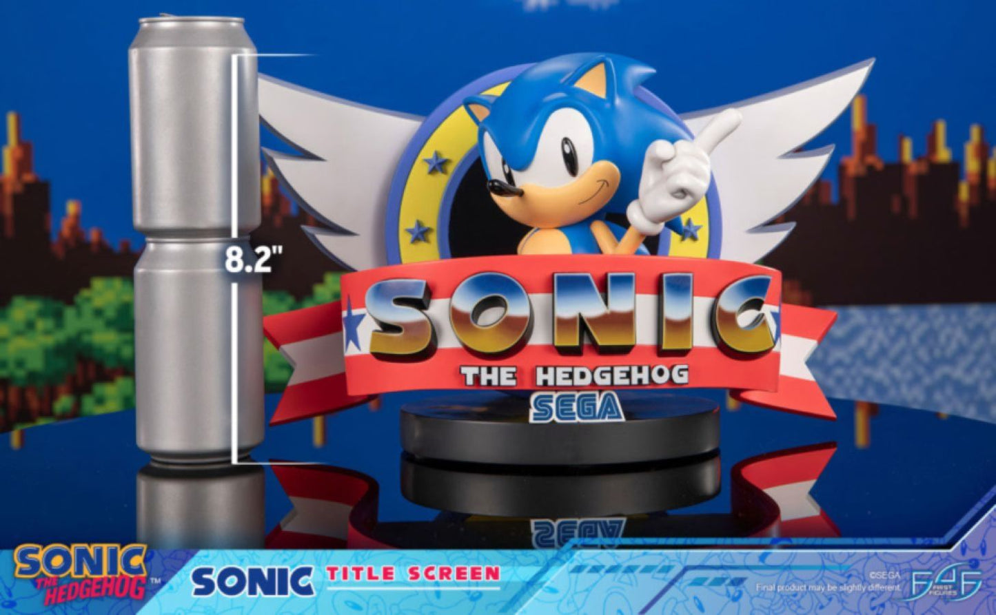 Sonic - Sonic The Hedgehog Title Screen Statue
