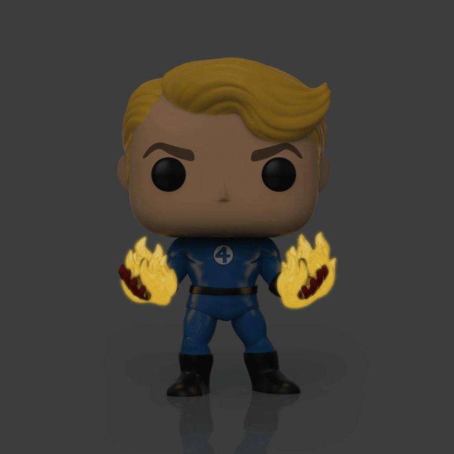 Fantastic Four (comics) - Human Torch Suited Glow Specialty series Exclusive Pop! Vinyl