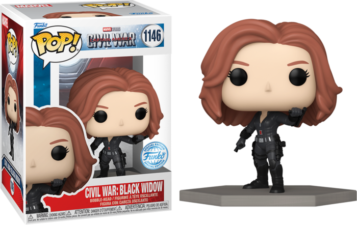 Captain America 3: Civil War - Black Widow Build-A-Scene US Exclusive Pop! Vinyl