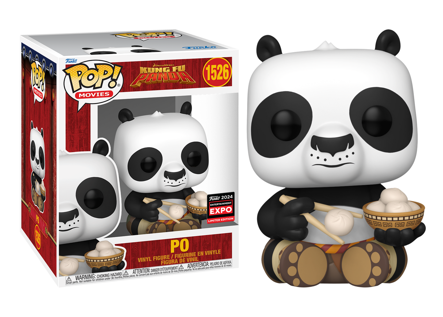 Kung Fu Panda - Po with Dumplings C2E2 2024 Chicago Comic Con Exclusive 6" Pop! Vinyl