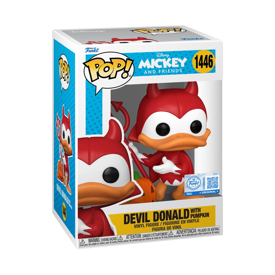 Disney - Devil Donald with Pumpkin US Exclusive Pop! Vinyl