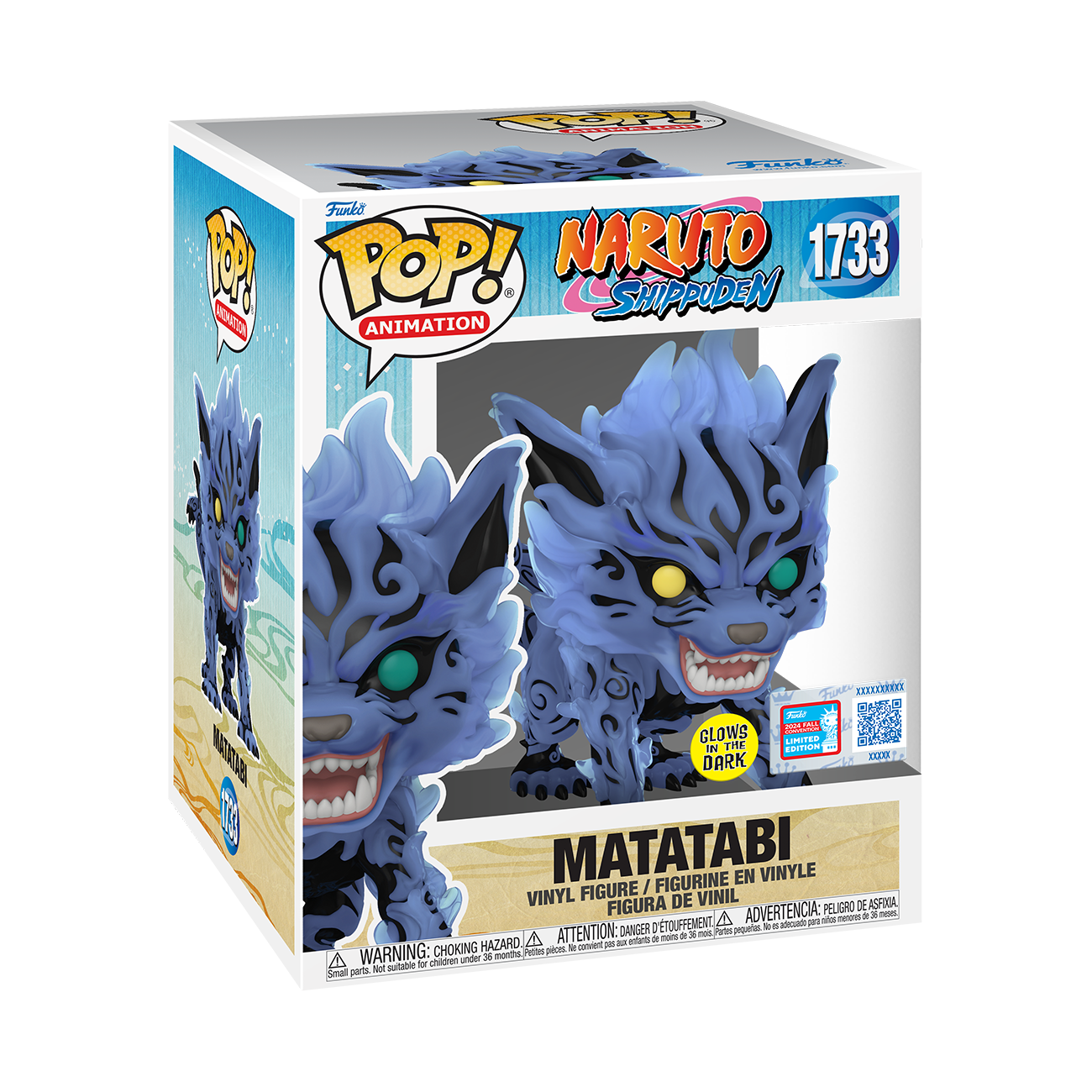 Naruto - Matatabi NYCC 2024 Fall Convention Shared Exclusive 6” Glow in the Dark Pop! Vinyl