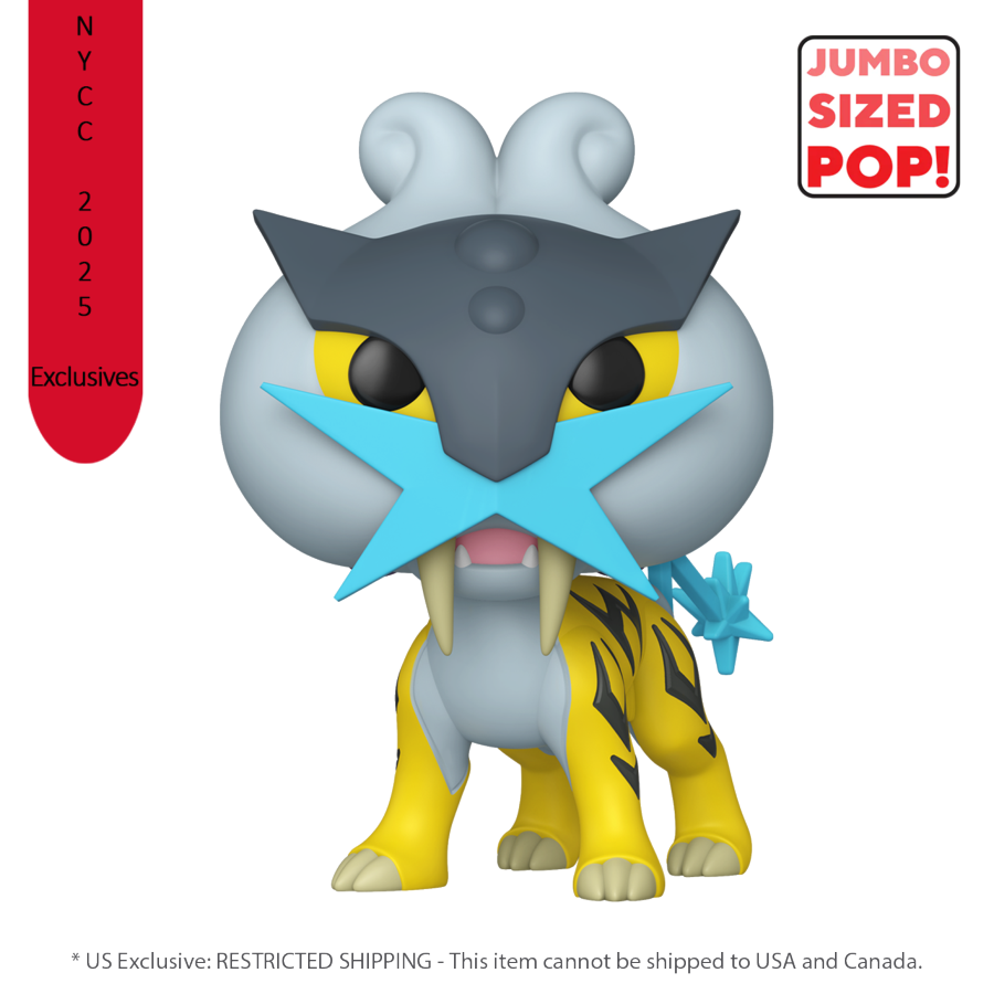 Pokemon - Raikou 10" Pop! Vinyl 2025 NYCC Exclusive