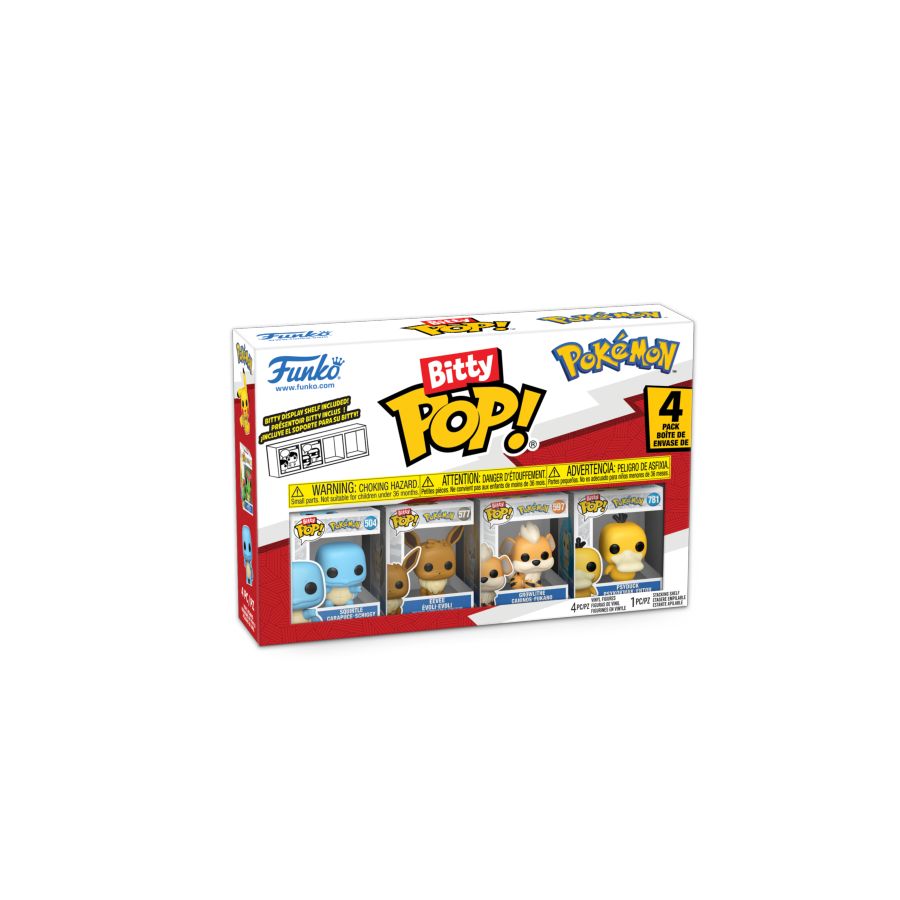 Pokemon - Squirtle Bitty Pop! 4-Pack