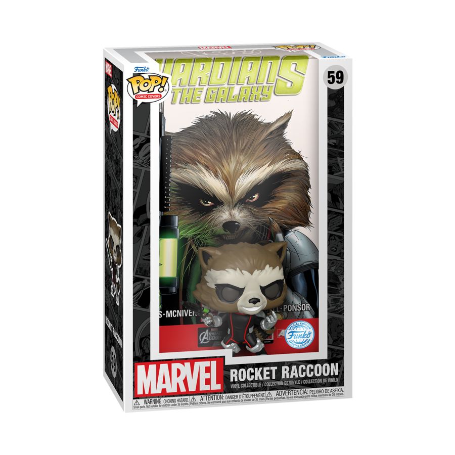 Guardians of the Galaxy - Rocket Raccoon US Exclusive Pop! Comic Cover