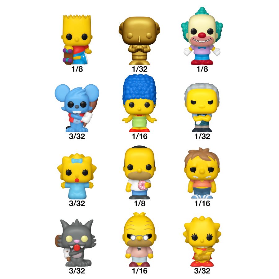The Simpsons - Bitty Pop! Blind Bag Assortment (Display of 32)