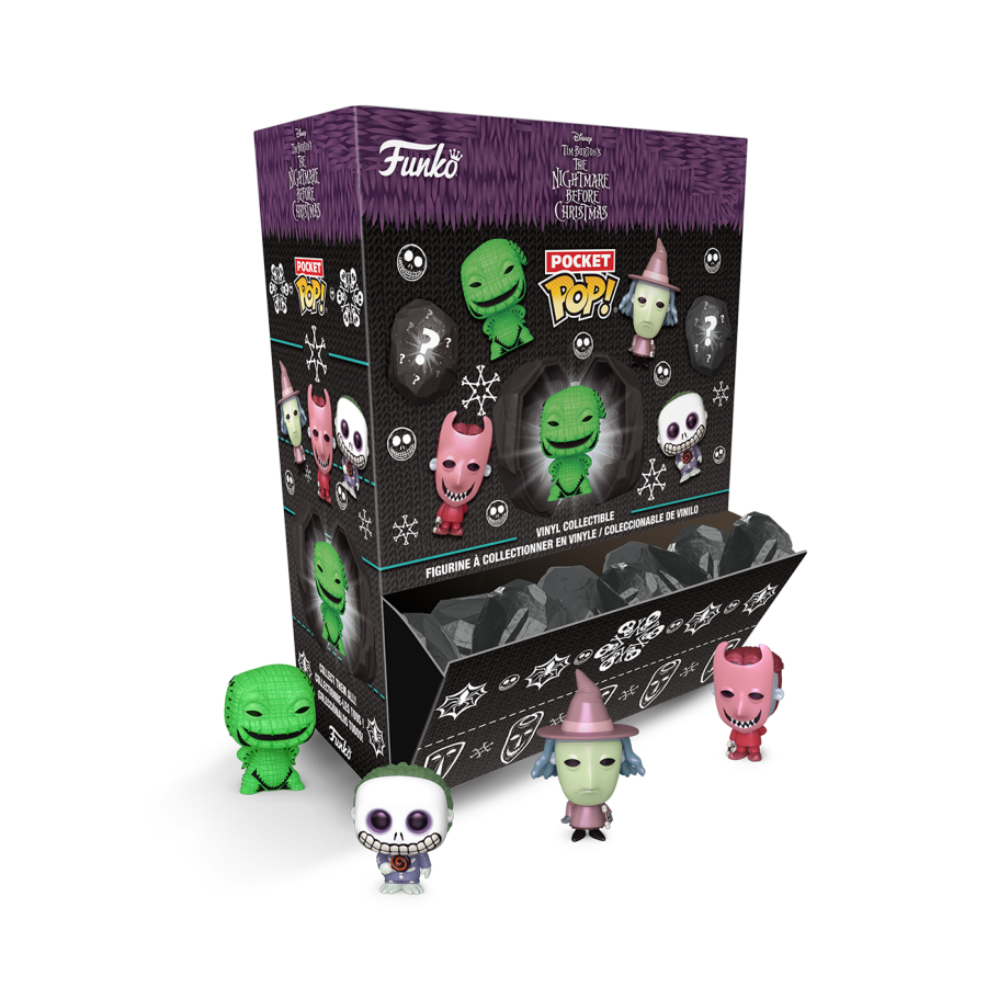 The Nightmare Before Christmas - Xmas Coal Capsule Pocket Pop! Blind Bags (Display of 12)