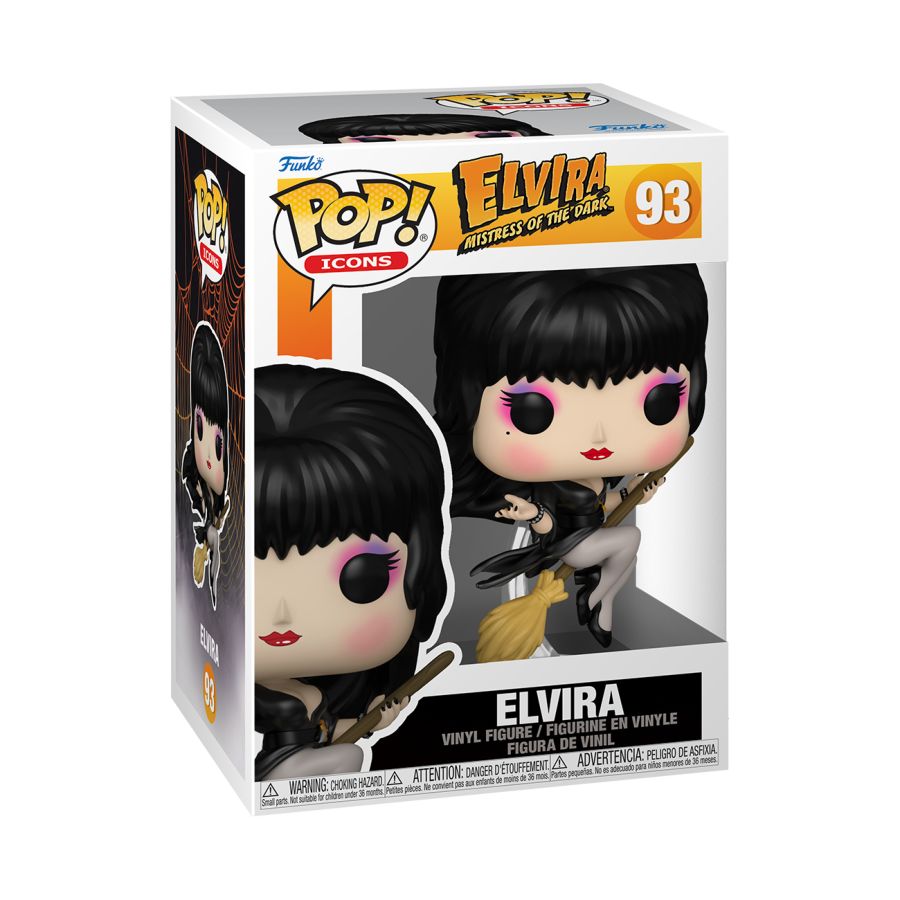 Elvira: Mistress of the Dark - Elvira (with Broom) Pop! Vinyl