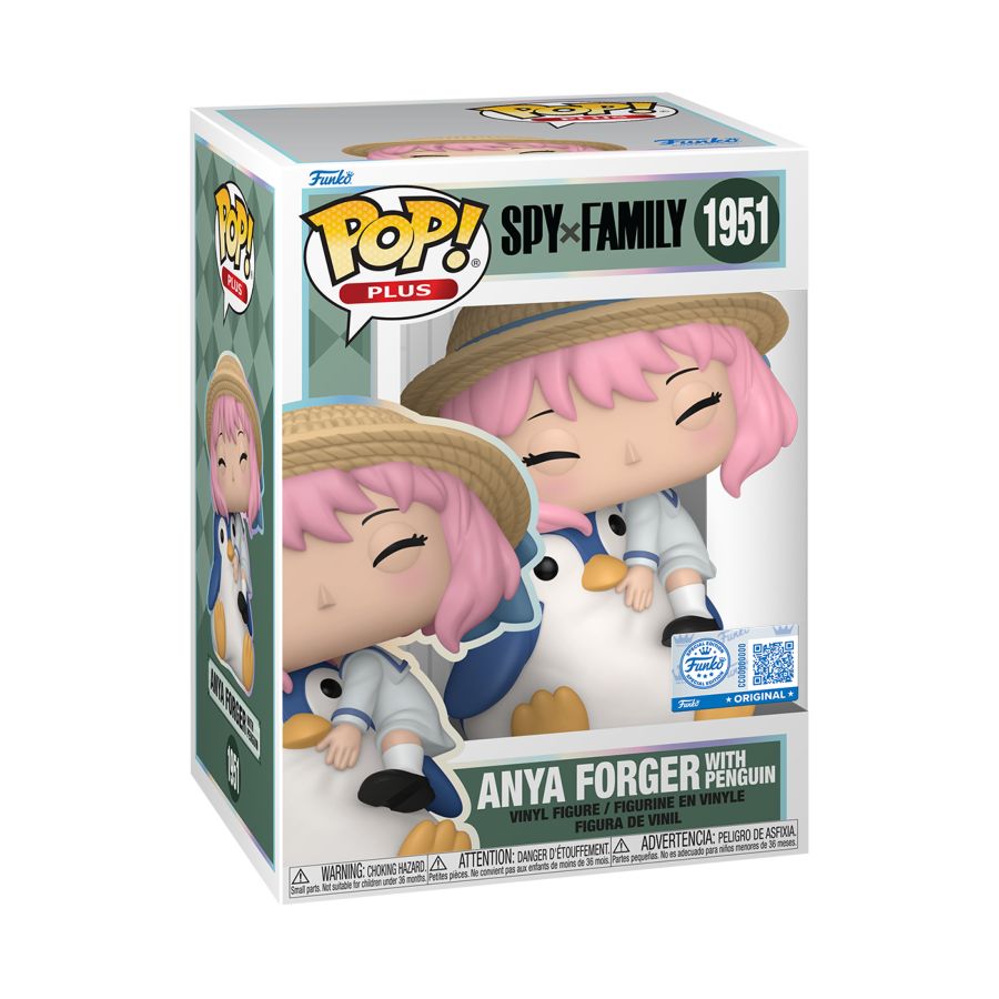 Spy x Family - Anya Forger with Penguin US Exclusive Pop! Plus