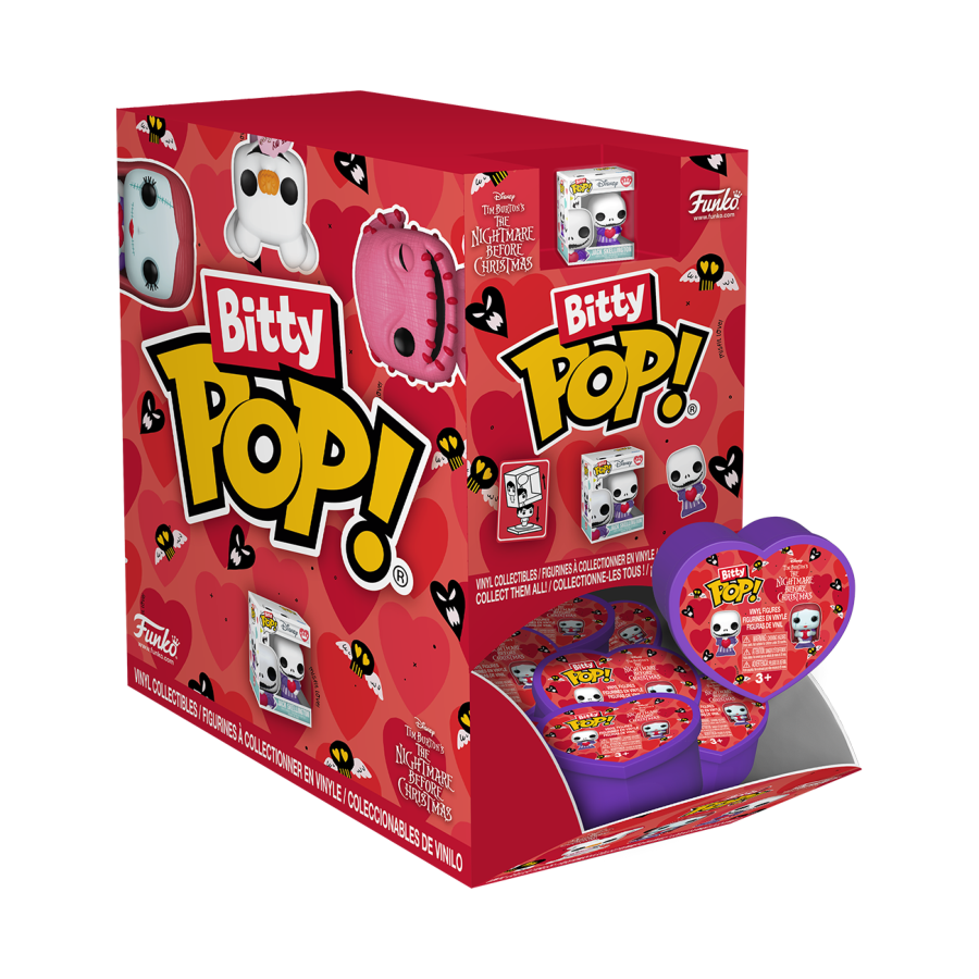 The Nightmare Before Christmas - Valentines Bitty Pop! Blind Bag Assortment (Display of 24)