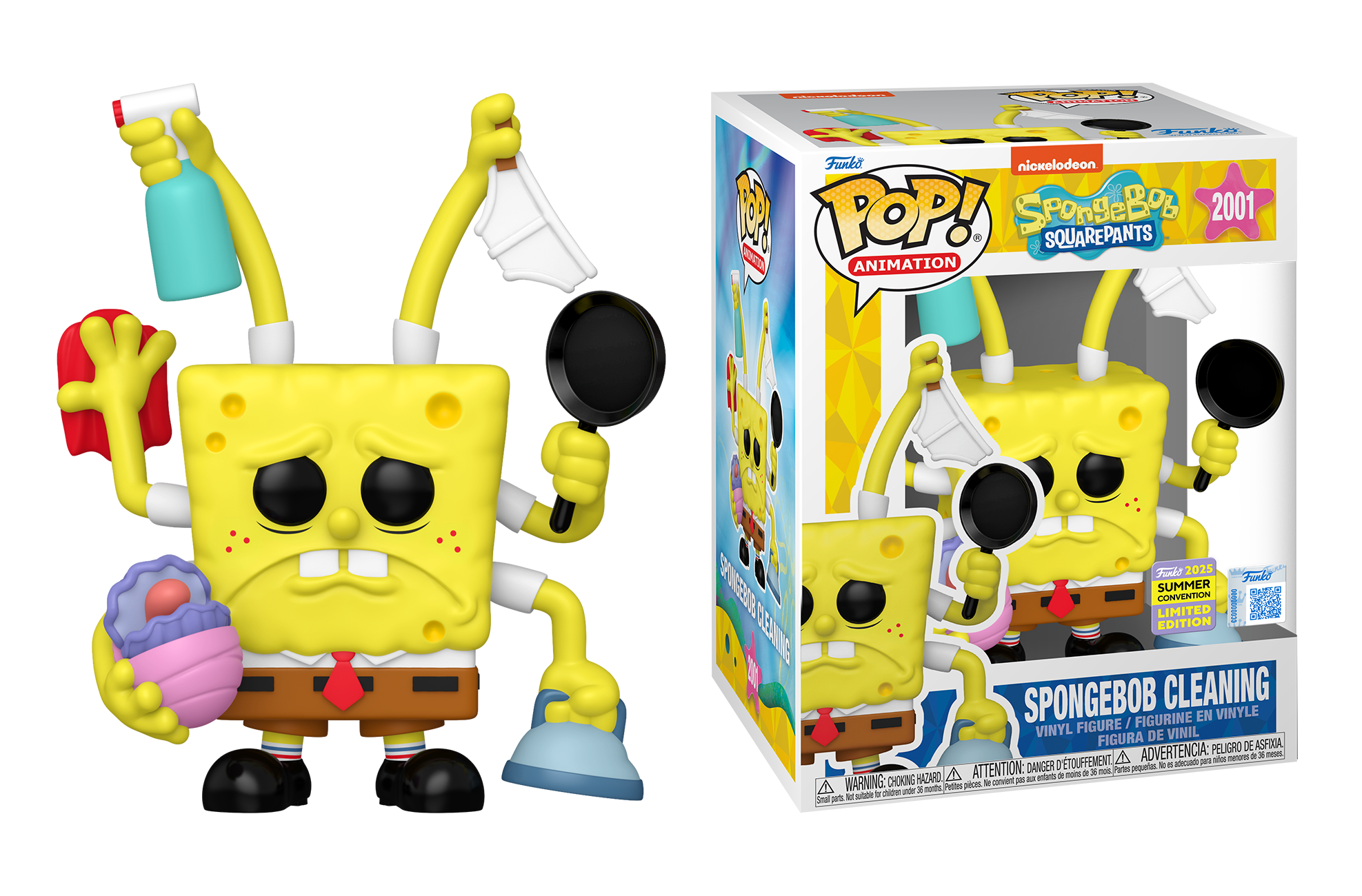 Spongebob - Spongebob Cleaning (Six Arms) SDCC 2025 Summer