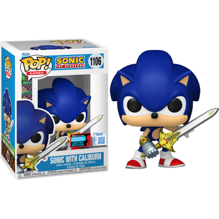 Sonic - Sonic with Caliburn Pop! Vinyl 2025 NYCC Exclusive