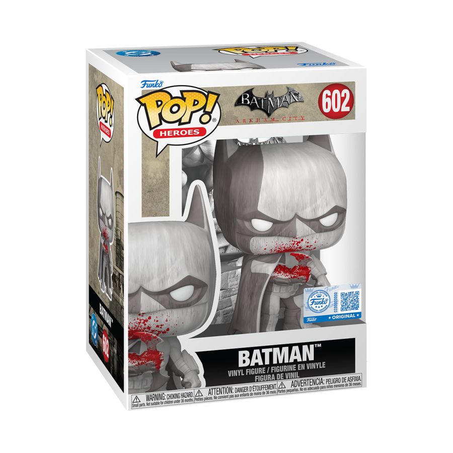 Batman: Arkham City - Batman (Black & White) US Exclusive Pop! Vinyl