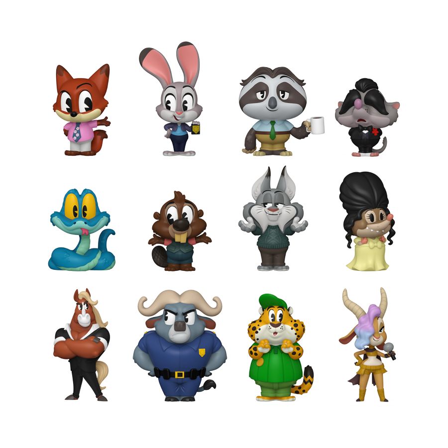 Zootopia 2 - Mini Vinyl Figures Assortment (Display of 12)