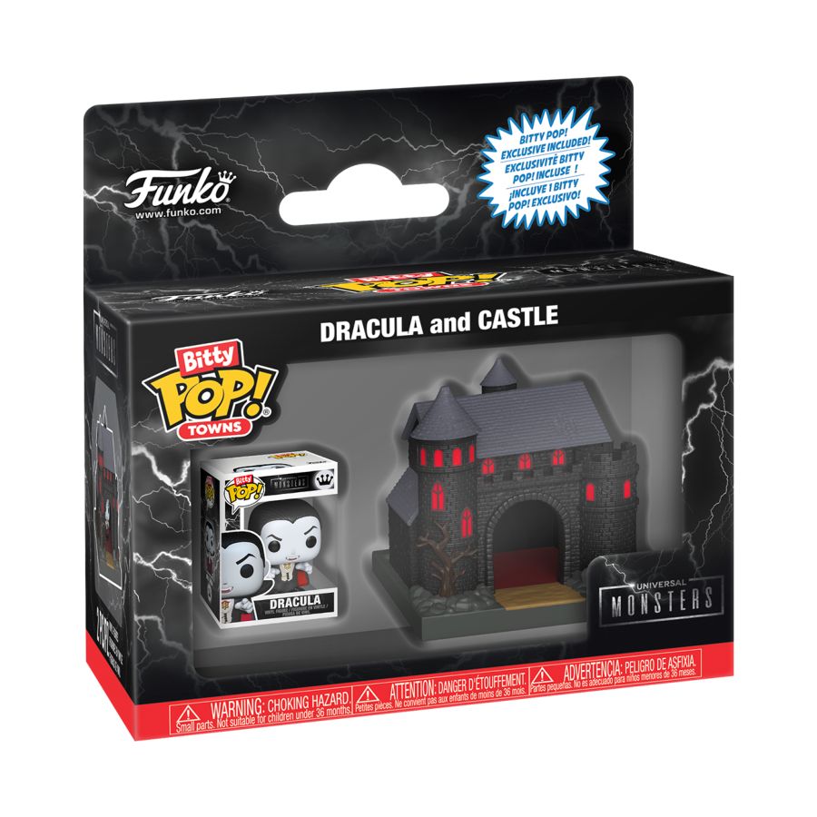 Universal Monsters - Dracula's Castle witrh Dracula Bitty Pop! Town