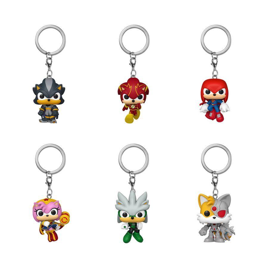 Justice League America X Sonic the Hedgehog - Pop! Keychain Assortment (Display of 12)