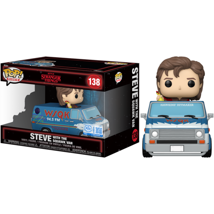 Stranger Things - Steve with Squawk Van US Exclusive Pop! Ride