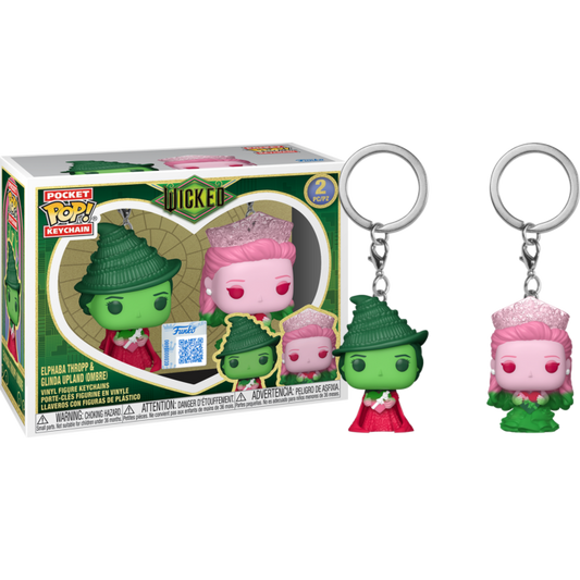 Wicked (2024) - Glina & Elphaba (Ombre) Pop! Keychain 2-Pack