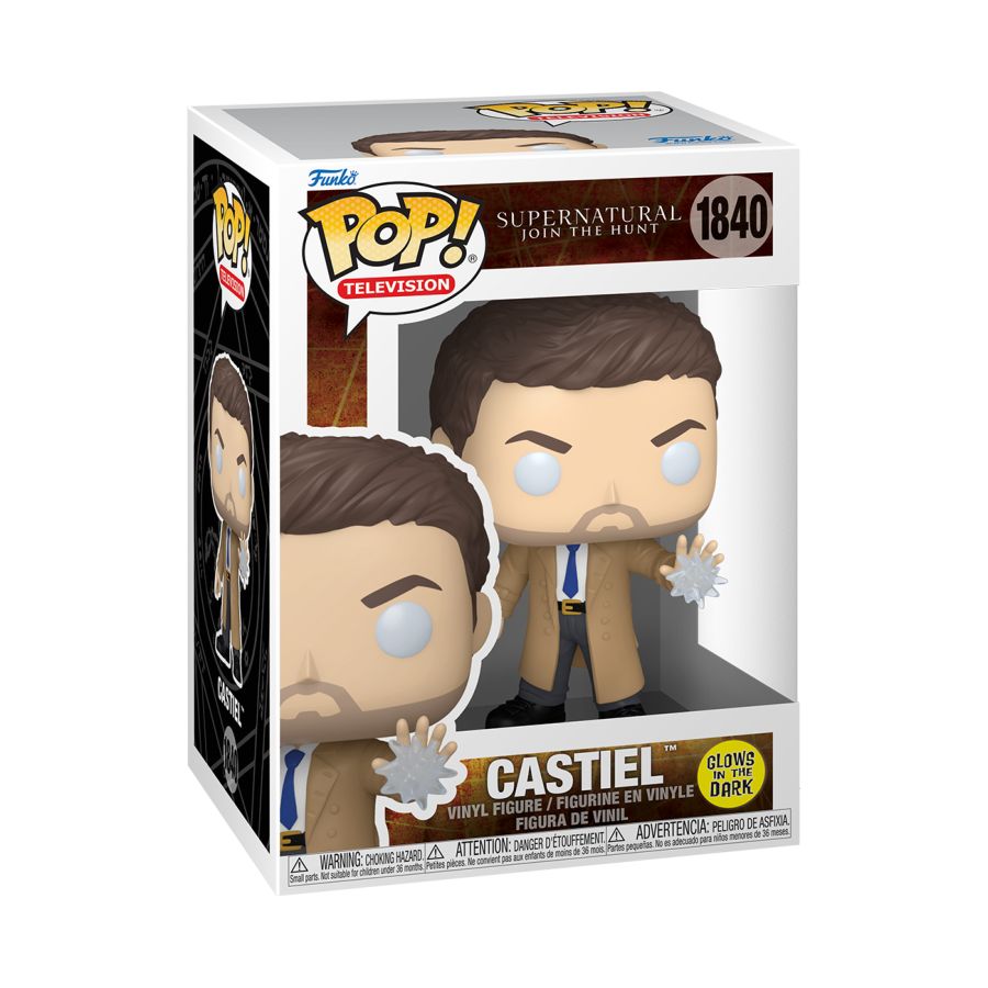 Supernatural - Castiel US Exclusive Glow Pop! Vinyl