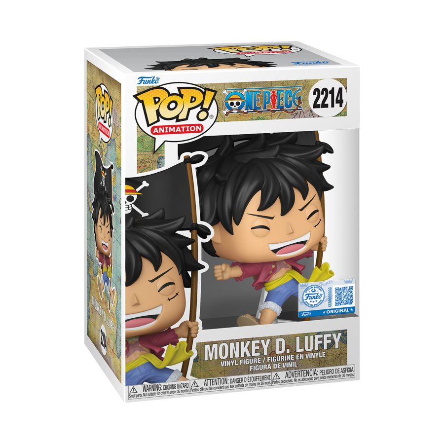 One Piece - Luffy D. Luffy (with Flag) US Exclusive Pop! Vinyl