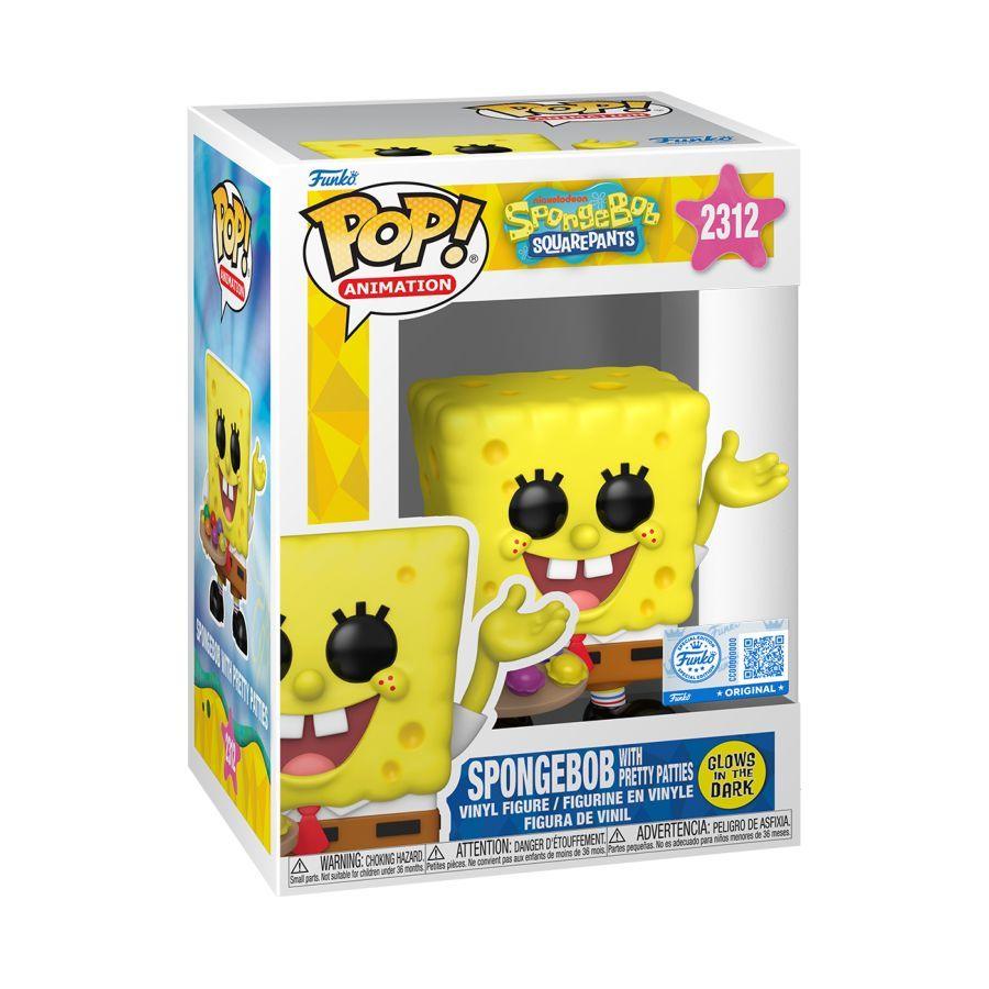 Spongebob Squarepants - Spongebob with Patties US Exclusive Glow Pop! Vinyl