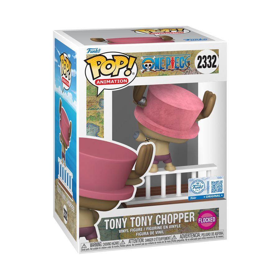 One Piece - Tony Tony Chopper US Exclusive Build-A-Scene Flocked Pop! Vinyl