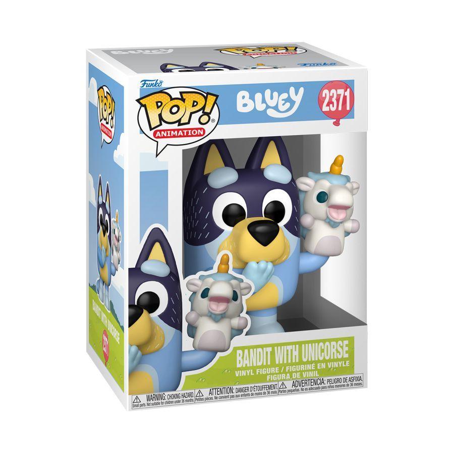 Bluey - Bandit with Unicorse Pop! Vinyl