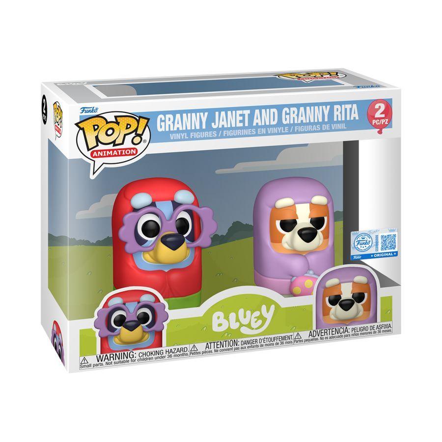 Bluey - Granny Janet & Granny Rita US Exclusive Pop! 2-Pack