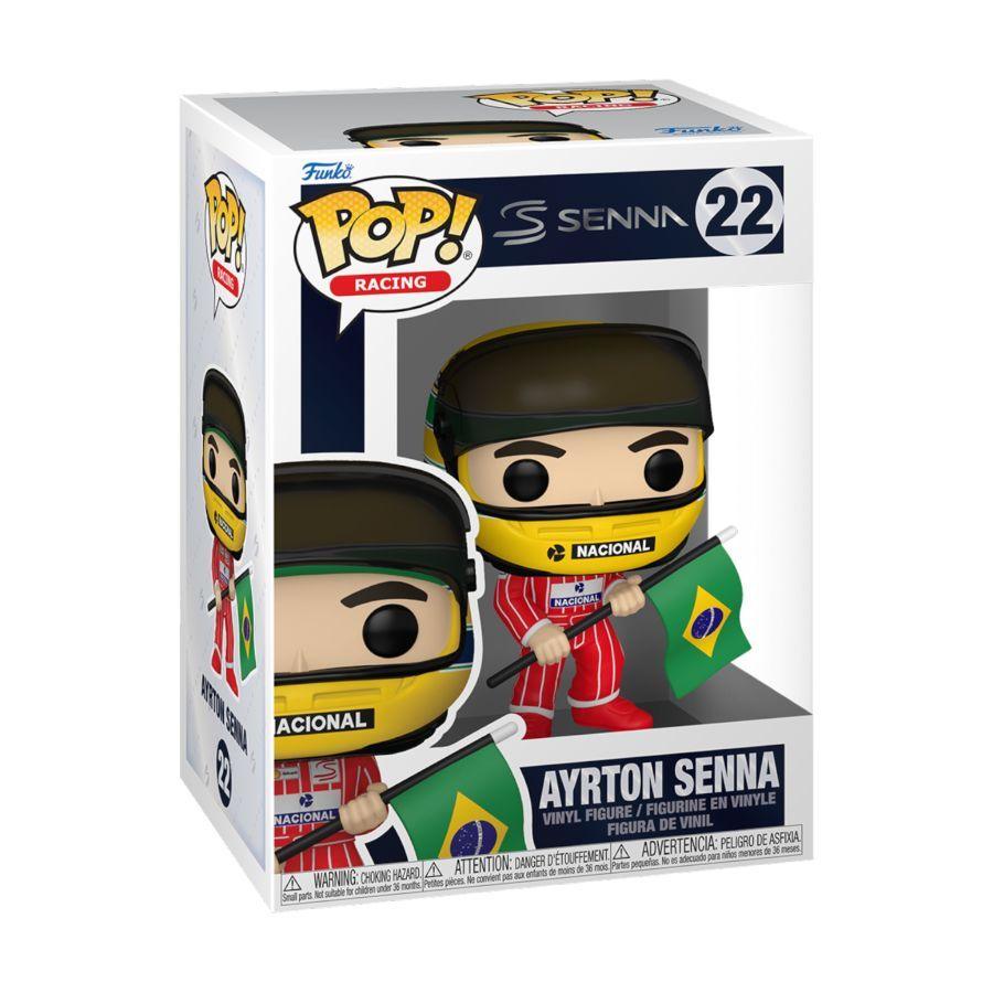 Formula 1 - Ayrton Senna with Flag Pop! Vinyl