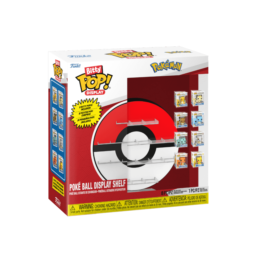 Pokemon - Poke Ball Bitty Pop! Display with 8 Bitty Pop! Bundle