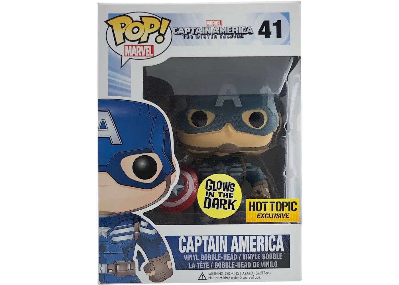 The Winter Soldier - Captain America Glow in the Dark Hot Topic Exclusive Pop! Vinyl #41