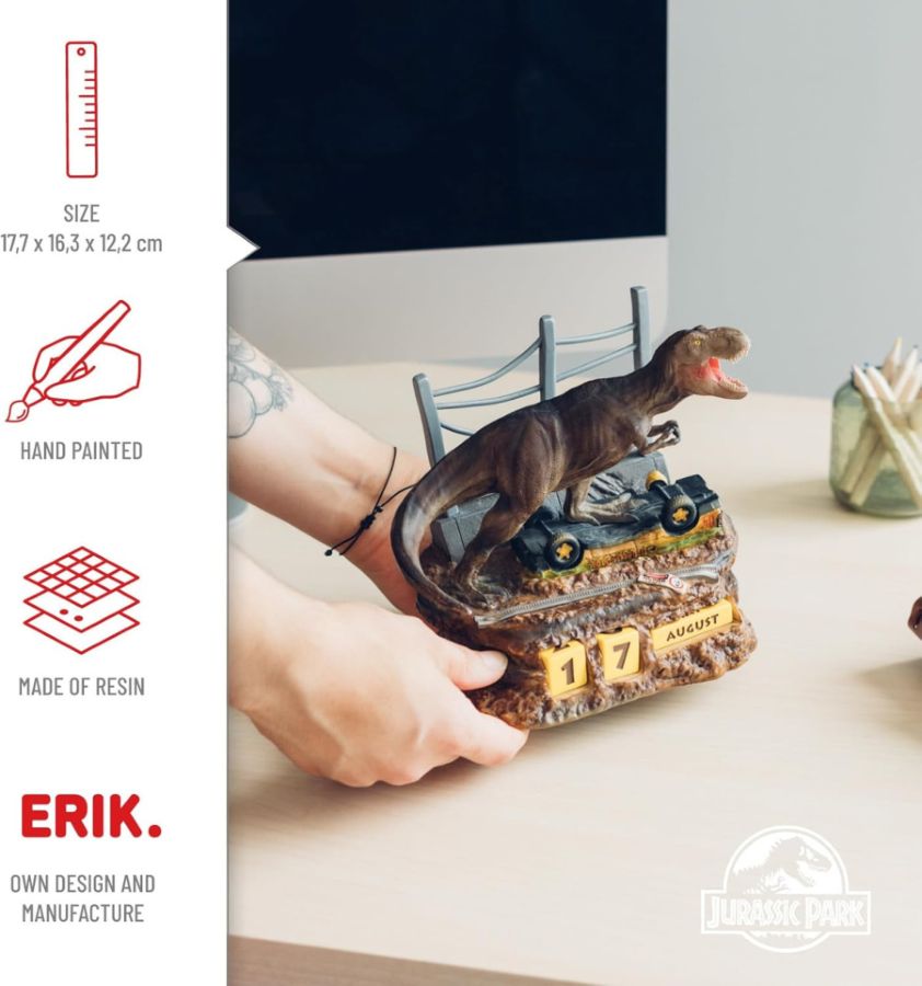 Jurassic Park - T-Rex 3D Perpetual Calendar