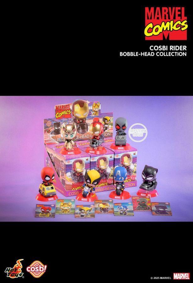 Marvel - Marvel Comics Cosbi Rider Bobble-Head Collection (Display of 6)
