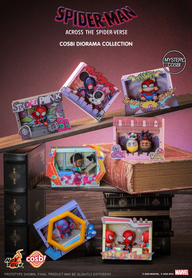 Spider-Man: Across the Spider-Verse - Spider-Man Mini Diorama Cosbi Collection (Display of 8)