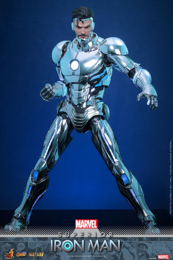 Iron Man - Superior Iron Man Diecast 1:6 Scale Collectable Action Figure