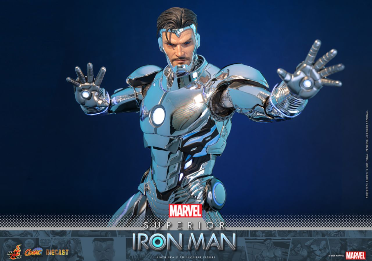 Iron Man - Superior Iron Man Diecast 1:6 Scale Collectable Action Figure